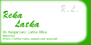 reka latka business card